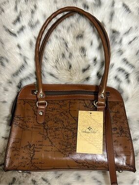 NWT Patricia Nash Calvi Leather Riot Rust Satchel